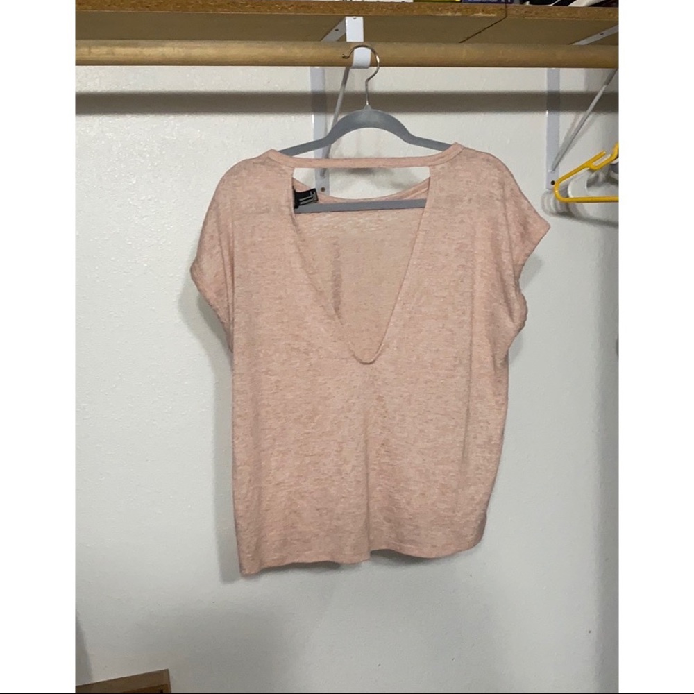 Forever 21 blush pink shirt
